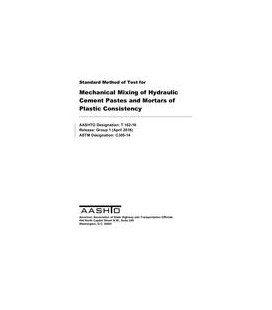 AASHTO T 162-16 (2020)