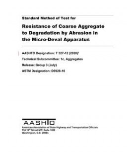AASHTO T 327-12 (2020)