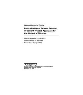 AASHTO T 211-90 (2017)