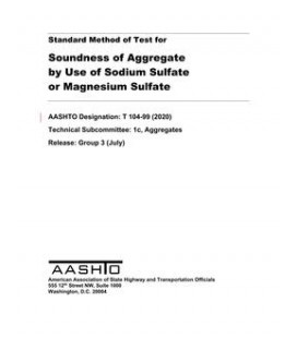 AASHTO T 104-99 (2020)