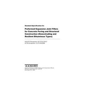 AASHTO M 213-01 (2019)