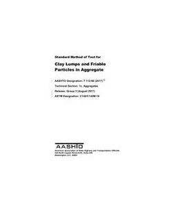 AASHTO T 112-00 (2017)