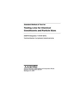 AASHTO T 219-87 (2018)