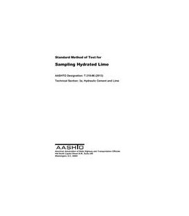 AASHTO T 218-86 (2018)