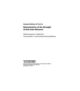 AASHTO T 220-66 (2018)