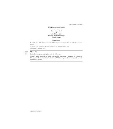 AS 4773.1-2010 AMDT 1                        [ Superseded ]