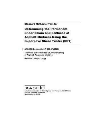 AASHTO T 320-07 (2020)