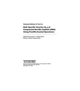 AASHTO T 275-07 (R2016)