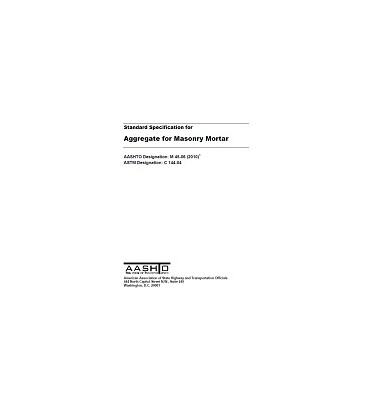 AASHTO M 45-06 (2010)