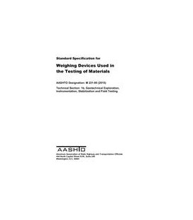 AASHTO M 231-95 (2019)