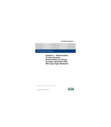 BS PD CEN/TS 16320:2012