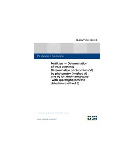 BS PD CEN/TS 16318:2012