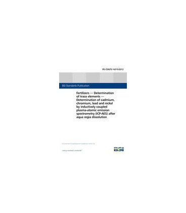 BS PD CEN/TS 16319:2012