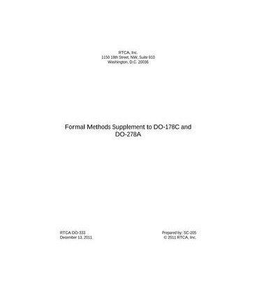 RTCA DO-333