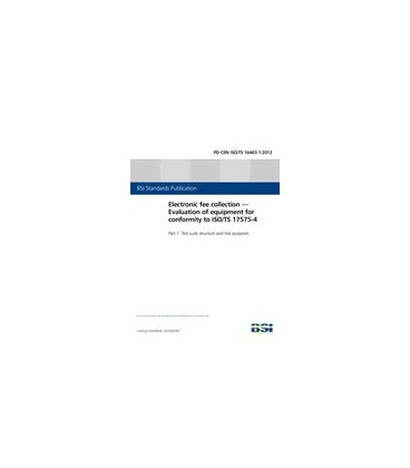 BS PD CEN ISO/TS 16403-1:2012