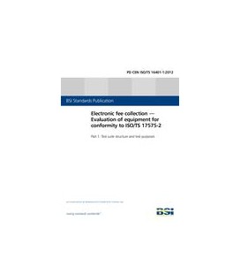 BS PD CEN ISO/TS 16401-1:2012