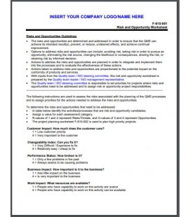 AS9110C Forms Package