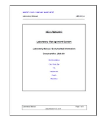 17025:2005 to 17025:2017 LQMS Documentation Transition Package (2005&gt;&gt;2017)