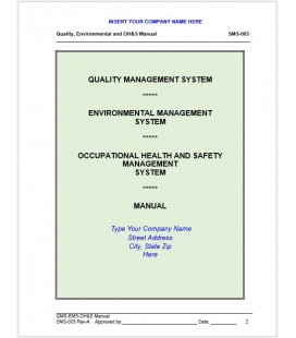 45001:2018 SMS for existing 14001:2015 EMS / 9001:2015 QMS