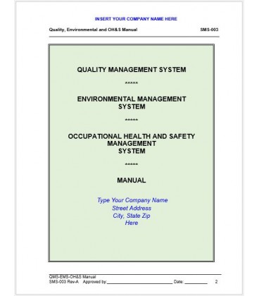 45001:2018 SMS for existing 14001:2015 EMS / 9001:2015 QMS