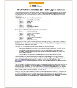 50001:2011 to 2018 EnMS Upgrade Instructions Transition (2011&gt;&gt;2018)