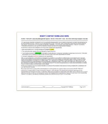 17025:2005 to 17025:2017 Gap Transition Checklist (2005>>2017)