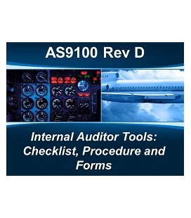 AS9100D Internal Auditor Tools: Checklist, Procedure and Forms