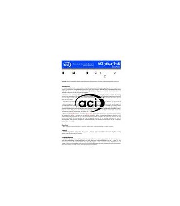 ACI 364.17T-18