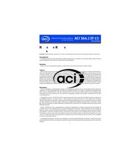 ACI 364.13T-15