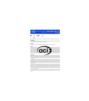 ACI 364.13T-15