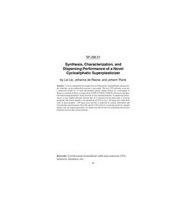 Tenth International Conference on Superplasticizers and other Chemical Admixtures