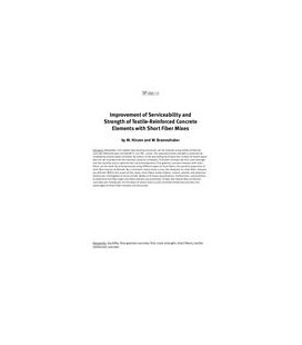 Improvement of Serviceability and Strength of Textile-Reinforced Concrete Elements with Short Fiber Mixes