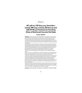 Punching Shear in Reinforced Concrete Slabs