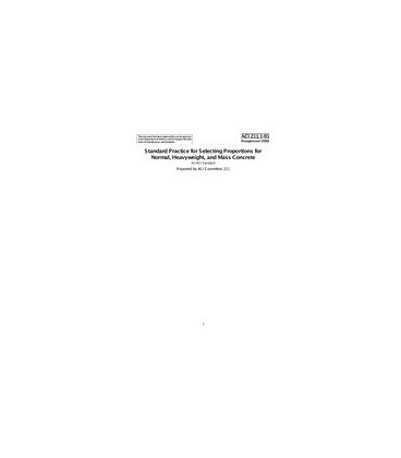 ACI 211.1-91 (R2009)