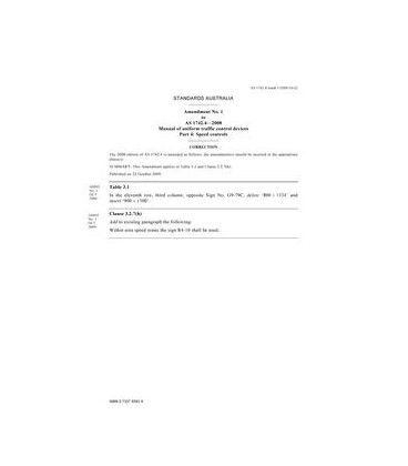 AS 1742.4:2008 Amd 1:2009