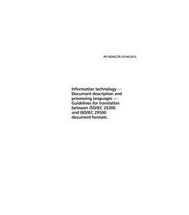 BS PD ISO/IEC TR 29166:2011