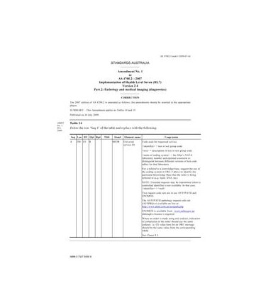 AS 4700.2-2007 AMDT 1                        [ Available Superseded ]