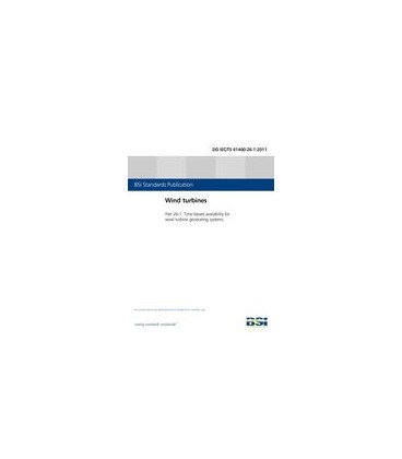 BS DD IEC/TS 61400-26-1:2011