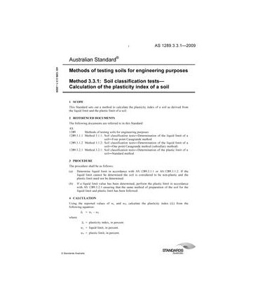AS 1289.3.3.1-2009