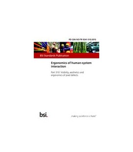 BS PD CEN ISO/TR 9241-310:2015