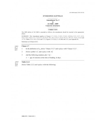 AS 3600-2009 AMDT 2                        [ Available Superseded ]