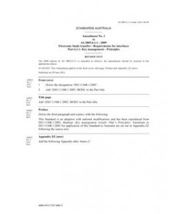 AS 2805.6.1.1-2009 AMDT 1