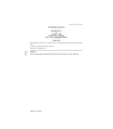 AS 4264.1-2009 AMDT 1