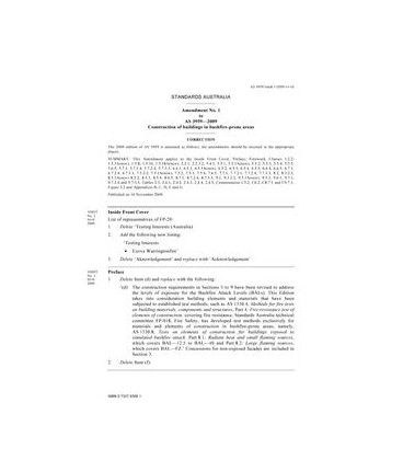 AS 3959-2009 AMDT 1                        [ Available Superseded ]