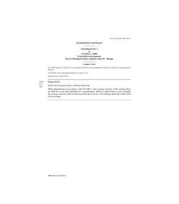 AS 2252.2-2009 AMDT 1