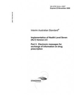 AS 4700.3(INT)-2007                        [ Superseded ]