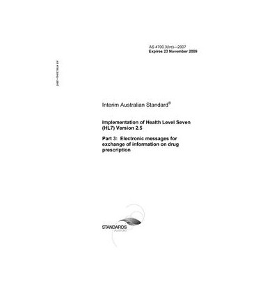 AS 4700.3(INT)-2007                        [ Superseded ]