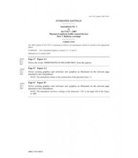 AS 1742.7-2007 AMDT 1                        [ Superseded ]