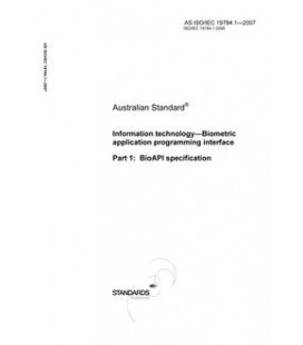 AS ISO IEC 19784.1-2007
