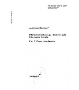 AS ISO IEC 19794.2-2007